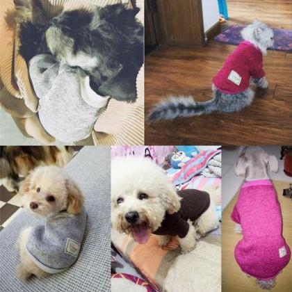 Fashion Cotton Pet Dog Bichon Tactic Vip Sweater