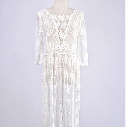 Lace Embroidery Hollow Out Beach Co..