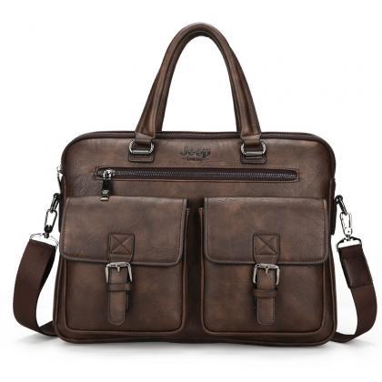 Fashion Multi Pocket Briefcase Men’s Handbag