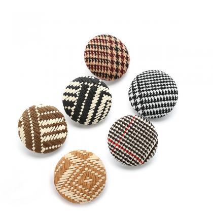 Plover Case Cloth Buttons Without Ear Pierced Ear..