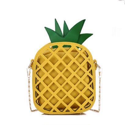 Lovely Pineapple Shape PU Crossbody..