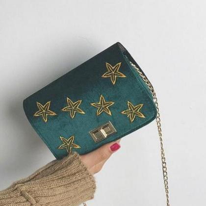 Five-pointed Star Decoration Crossbody Bag