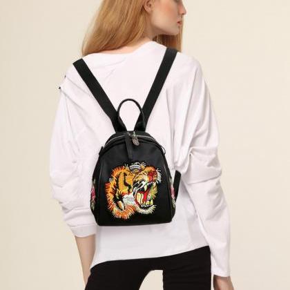 Ethnic Style Embroidery Zipper Backpack