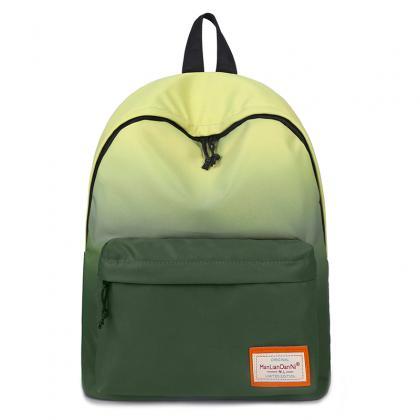 Trendy Gradient Color Unisex Backpack
