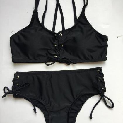 Strappy Skinny Heloma Bikini Set