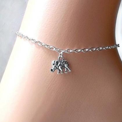 Simple Lucky Elephant Anklets