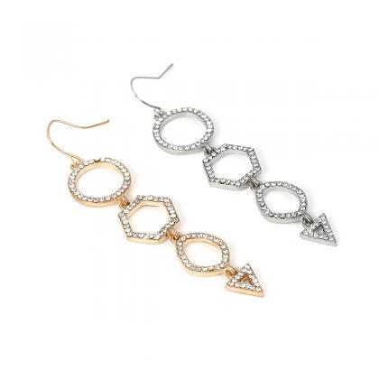 Fashion Micro-diamond Triangulation Pendant..