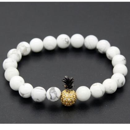Summer Pineapple Microinlaid With Zircon Lovers..