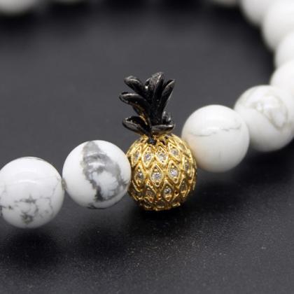 Summer Pineapple Microinlaid With Zircon Lovers..