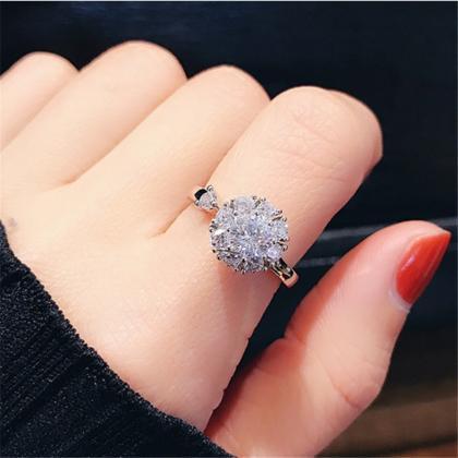 Time Regulated Adjustable Opening Diamond Ring