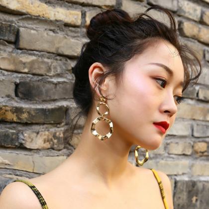 Creative Irregularly Personalised Glitter Earrings
