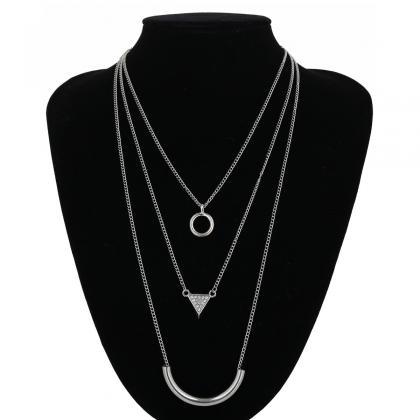 National Style Exaggerated Multi-layer Necklace