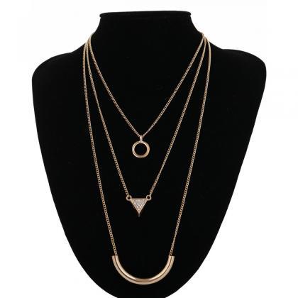 National Style Exaggerated Multi-layer Necklace