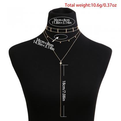 Simple Mmulti-layer Street Shooting Necklace