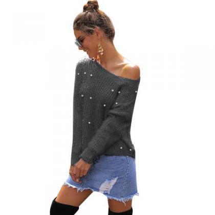 Cropped Fuzzy Loose Long Sleeve Wom..