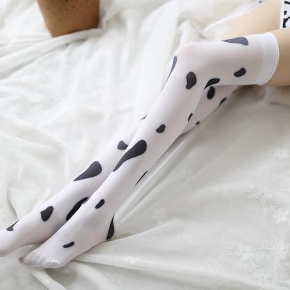 Sexy Underwear Cow Spot Stockings For Girl