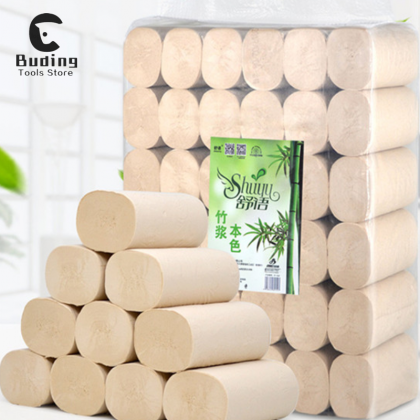 36 Rolls Primary Color Paper Bamboo Pulp Natural..