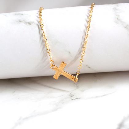 Simple Personality Cross Pendant Foot Chain..