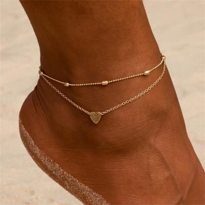 Women'S Anklet Bohemian Layered Hea..