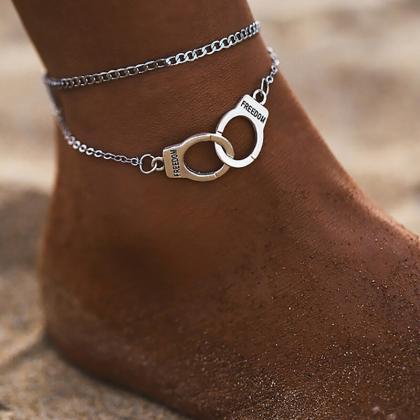 Fashion Handcuffs Ankle Bracelet For Women Beach..