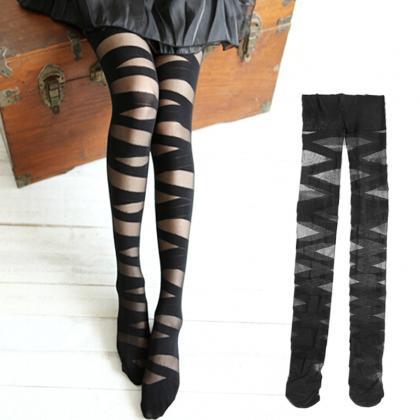 Fashion Pantyhose Cross Sexy Strap Stockings..
