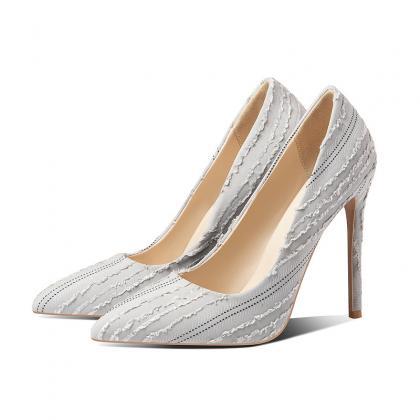 Sexy Plain Flapper Pointed Toe Pumps