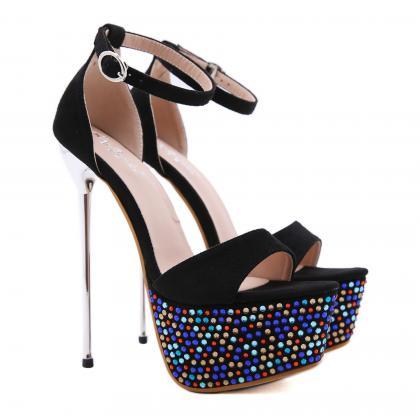 Color Water Drill Water Table Thin High Heel..