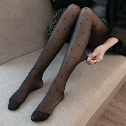 Japanese Black Love Silk Stockings Thin Sexy Anti..