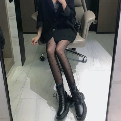 Japanese Black Love Silk Stockings Thin Sexy Anti..