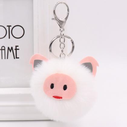 Cute Pig Plush Key Chain Bag Car Pendant Year Of..