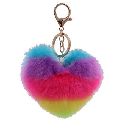 Autumn And Winter Colorful Love Bag Pendant..