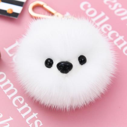 Mink Fur Bomei Dog Bag Pendant Lovely Dog Fur..