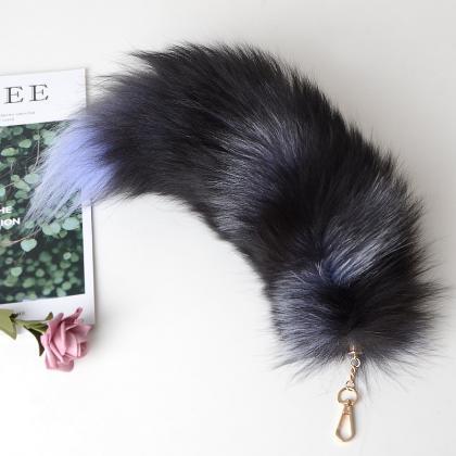Fox Tail Hair Pendant Key Chain Fur Fur..