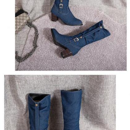 New casual cloth high-heeled middle..