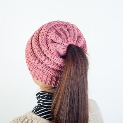 Women's Winter Outdoor Warm Wool Hat..