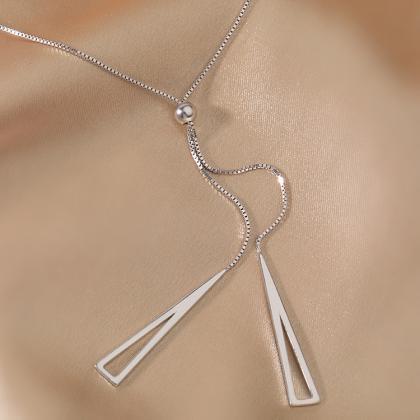 Geometric Pull Female Clavicle Necklace