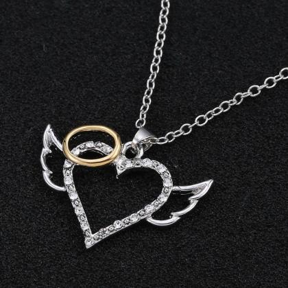 Love Angel Pendant Couple Necklace