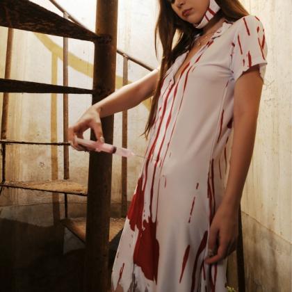 Halloween Horror Bloody Doctor Bloody Nurse Ghost..