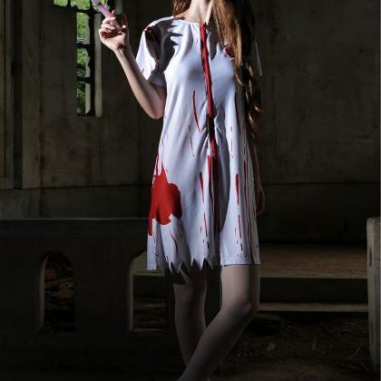 Halloween Costume Horror Bloody Doctor Bloody..