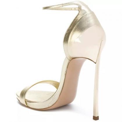 Fashion Sandals One-sided Belt High-heeled Party..