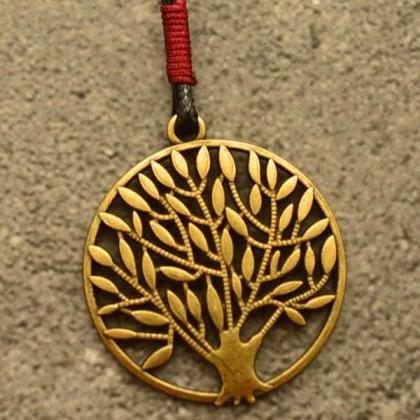 Vintage Ethnic Style Tree Long Necklace