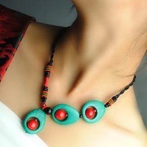 Handmade Turquoise Clavicle Necklaces Accessories