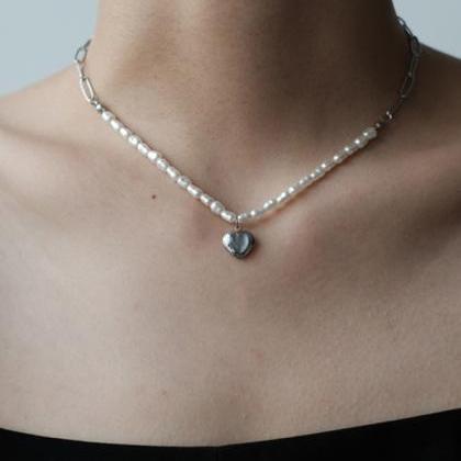 Vintage Heart Shape Beads Necklace