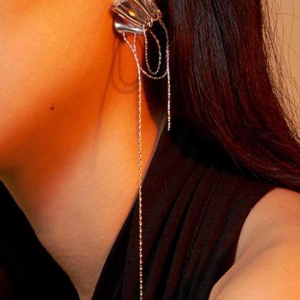 Original Irregular Geometric Tassels Earrings