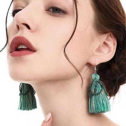 National Style Tassel Earrings Accessories