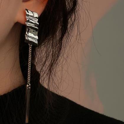 Simple Geometric Tasseled Earrings Accessories