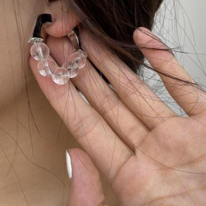 Transparent Simple Cute Geometric Earrings..