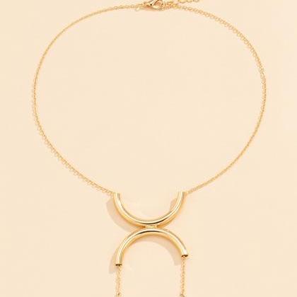 Gold Original Simple Casual Beads Geometric..