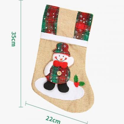 2# Xmas Gift Socks Candy Bag Year Christmas Tree..