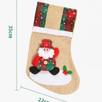 3# Xmas Gift Socks Candy Bag Year Christmas Tree..